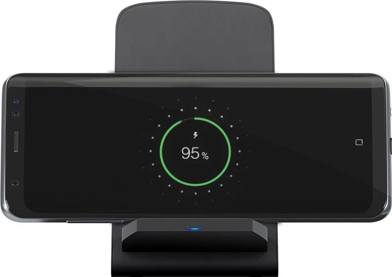 Goobay Kabellose Schnellladestation 10 W mit integrierter Schnellladetechnik für Smartphones mit Qi-Standard