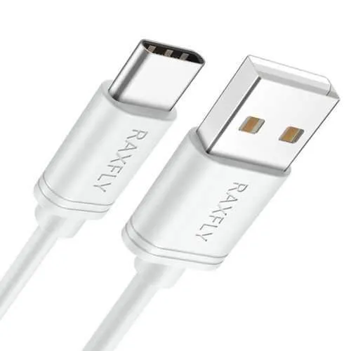 RAXFLY Type C Fast Charging Data Cable 2M For Oneplus 6 Xiaomi Mi8 Mi A2 Pocophone f1 S9