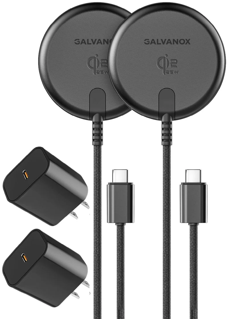 2Pack Qi2.2 Certified 25W Magnetic Wireless Chargers for Samsung