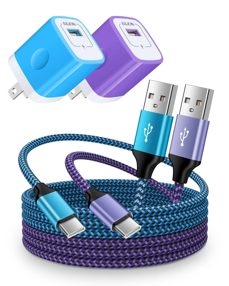 Android Charger for Samsung Galaxy A17 A16 S24 S23 Ultra S25 A15 A14 iPhone