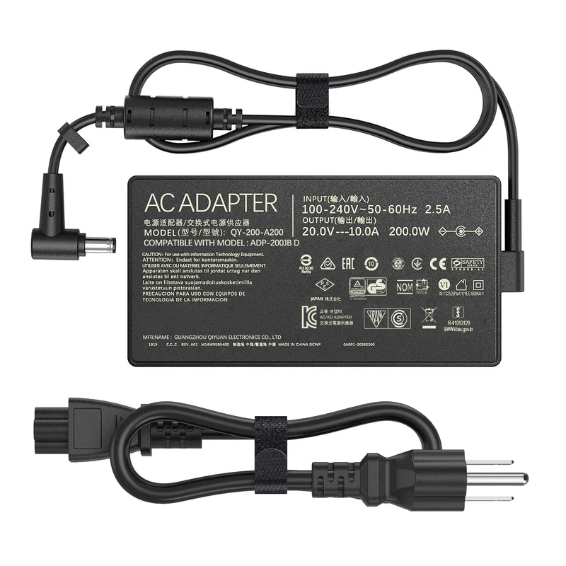 LIFKAHY 200W Laptop Charger Compatible with AsusTUF Gaming A15 FA506IH FA5061U A14 FA401WV FA401UV FA401UU,ROG Zephyrus G15 GA50