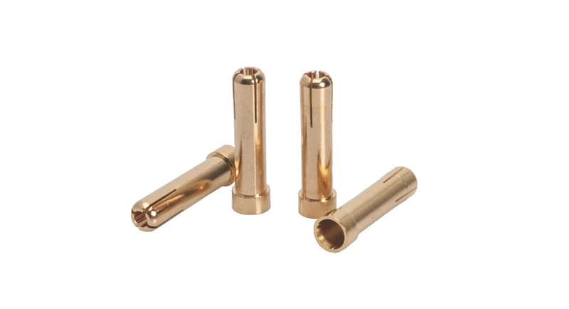 LRP 5mm auf 4mm Gold Works Team Adapterstecker (4 Stück)