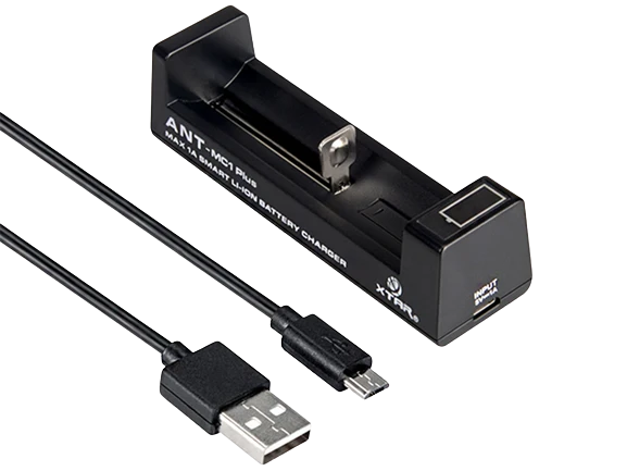 Xtar ANT MC1 Plus Ladegerät Li-Ion 3,7V inkl. USB-Kabel bis 1A Ladestrom