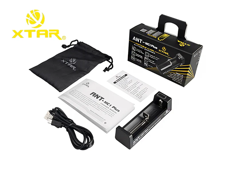 Xtar ANT MC1 Plus Ladegerät Li-Ion 3,7V inkl. USB-Kabel bis 1A Ladestrom