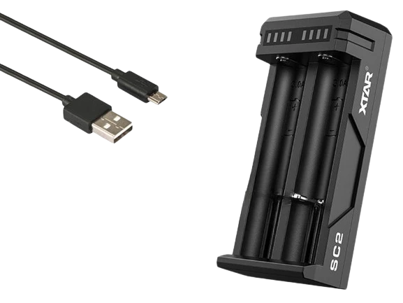 Xtar SC2 - Schnelladegerät für Li-Ion-Akkus mit QC 3.0 Eingang