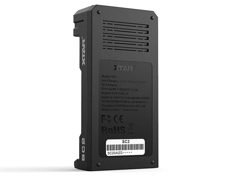 Xtar SC2 - Schnelladegerät für Li-Ion-Akkus mit QC 3.0 Eingang