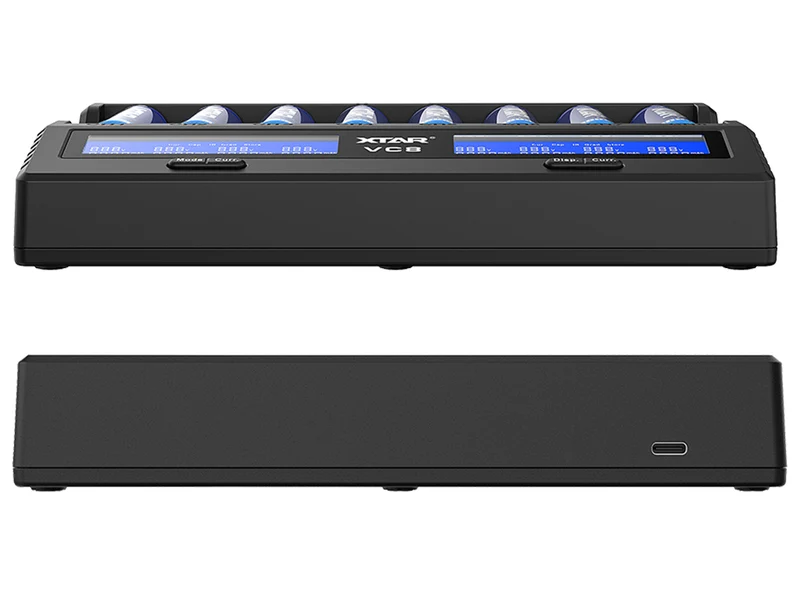 Xtar VC8 - Ladegerät für Li-Ion 3,6V - 3,7V und NIMH 1,2V Akkus