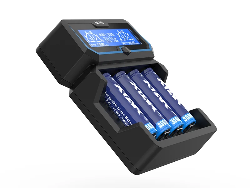 Xtar X4 – Vier-Schacht Ladegerät für Lithium Ionen und Ni/MH Akkus