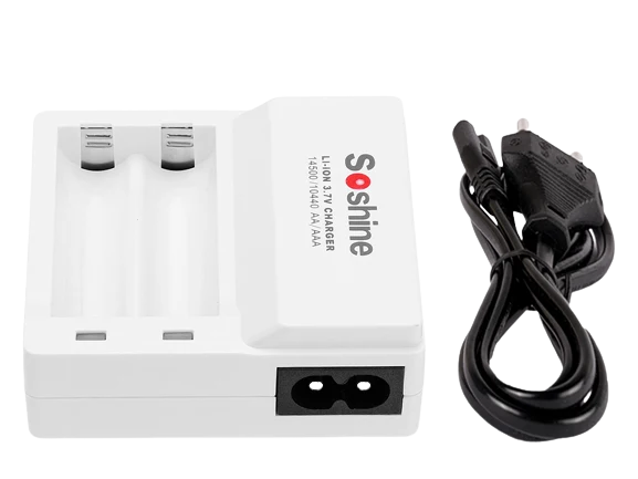 Soshine F7-Li für Li-Ionen 3,6V - 3,7V Akkus 10440/14500