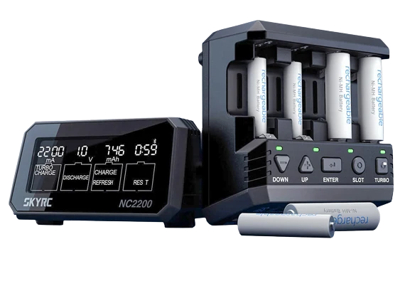 SkyRC NC2200 intelligentes Analyse-Ladegerät für AA/AAA, NIMH/NiCd, Akkus