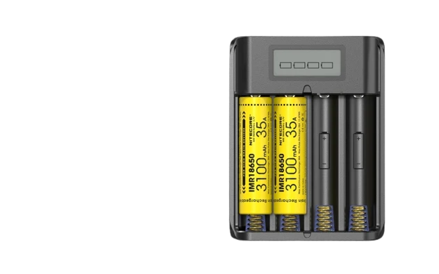 Nitecore F4 FlexBank Powerbank-Ladegerät für Li-Ionen-Akkus
