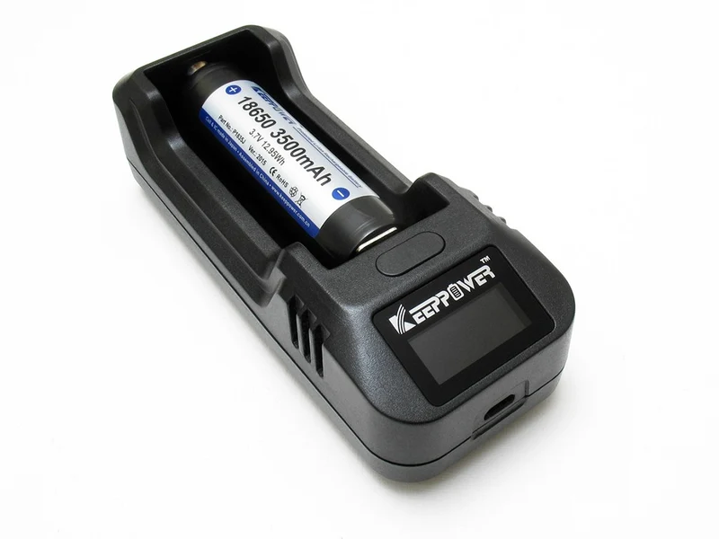 Keeppower L1 - V2 intelligentes LCD-Ladegerät für Li-Ion-Akkus
