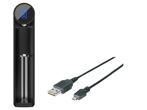 Efest SLIM K1: 1-Schacht USB-Li-Ion-Akkulader