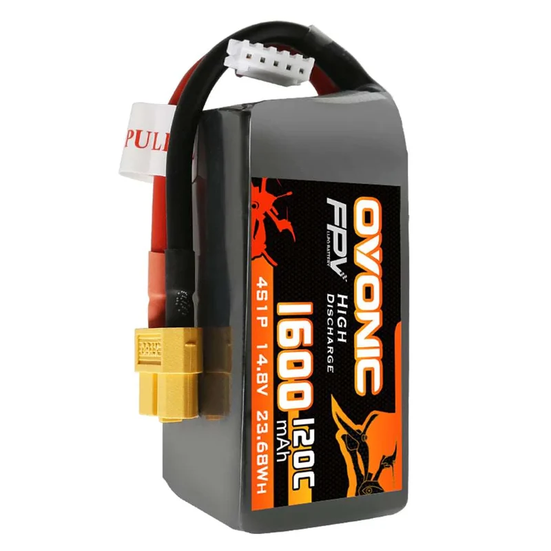 Ovonic FPV 4S 1600mAh 120C 14,8V HV XT60 LiPo Akku