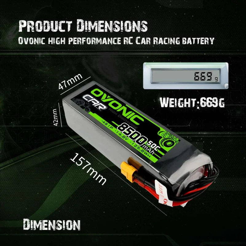 Ovonic Car 4S 8500mAh 14,8V 50C XT60 LiPo Akku