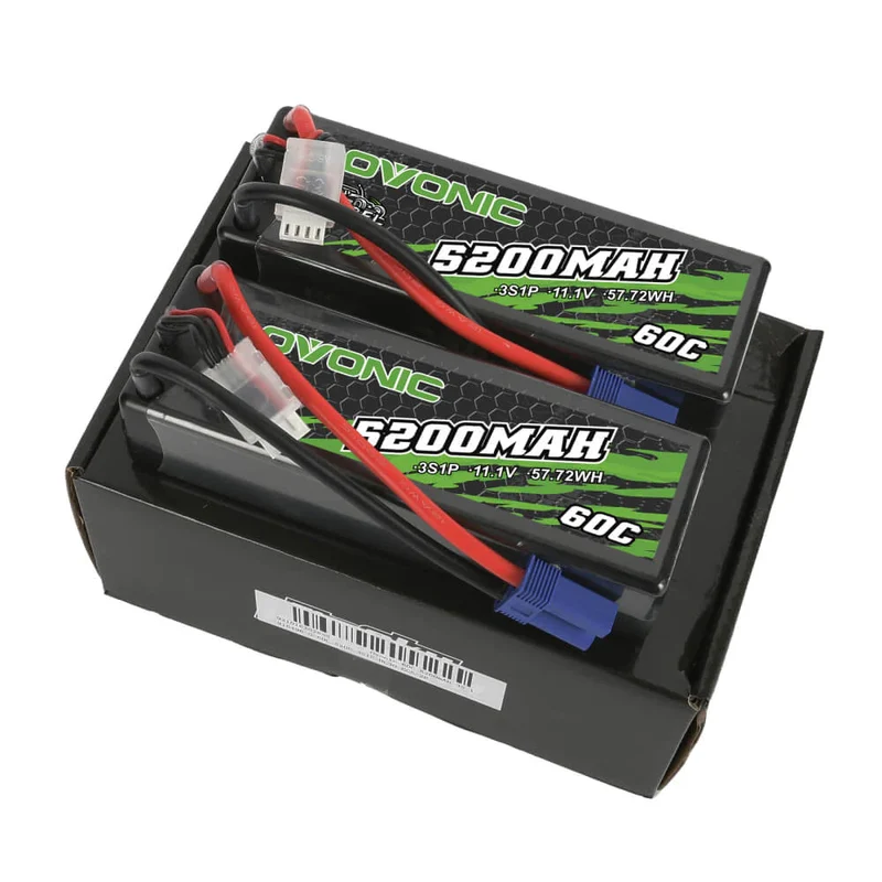 Ovonic Rebel 3S 5200mAh 60C 11,1V Lipo Akku EC5 Hardcase (2 Stück)