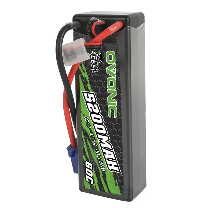 Ovonic Rebel 3S 5200mAh 60C 11,1V Lipo Akku EC5 Hardcase (2 Stück)
