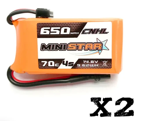 CNHL MiniStar 4S 650mAh 14,8V 70C XT30U Lipo Akku (2 Stück)