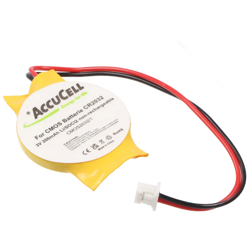 CMOS CR2032 Lithium Batterie Molex-51021-2P-100 Stecker