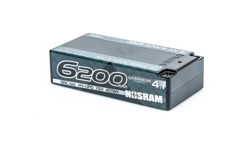 NOSRAM HV Stock Spec Shorty Graphene-4.1 6200mAh Hardcase 7.6V 130C/65C