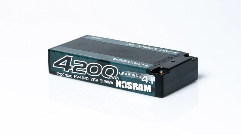 NOSRAM HV Hyper LCG Shorty Graphene-4.1 2S 4200mAh Hardcase 7.6V LiPo 120C/60C