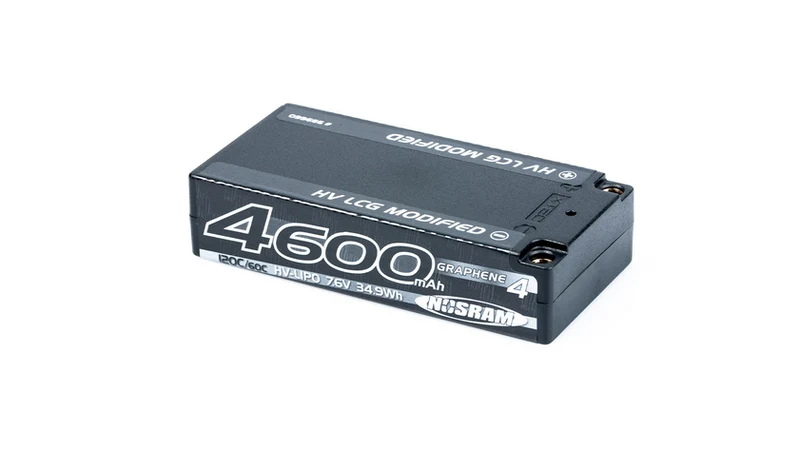 NOSRAM HV LCG Modified Shorty GRAPHENE-4 2S 4600mAh Hardcase 7.6V 120C/60C