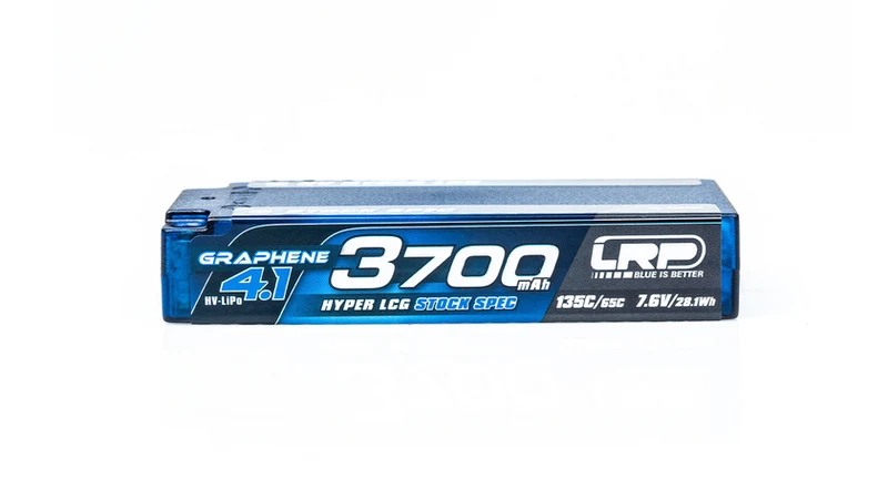 LRP HV Hyper LCG Stock Spec Shorty GRAPHENE-4.1 2S 3700mAh Hardcase 7.6V 135C/65C