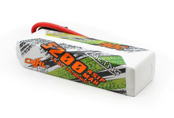 CNHL Racing Series 4S 5200mAh 14,8V 90C 8,0 mm Rundstecker Lipo Akku