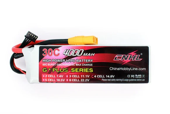 CNHL 4S 4000mAh 14,8V 30C XT90 Lipo Akku