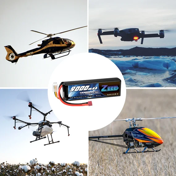 Zeee 3S 9000mAh 11,1V 100C Deans Lipo Akku