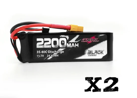 CNHL Black Series 3S 2200mAh 11,1V 40C XT60 Lipo Akku (2 St. )