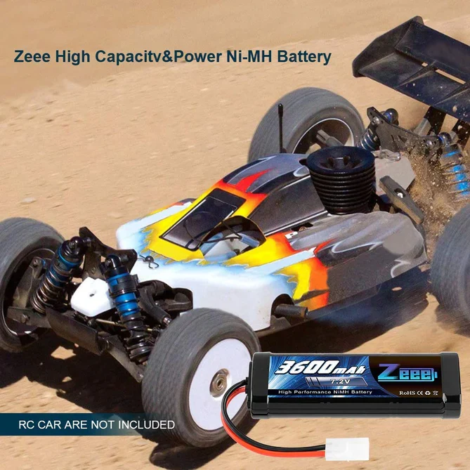 Zeee 7.2V 3600mAh RC NiMH Akku Tamiya-Stecker (2 Stück)