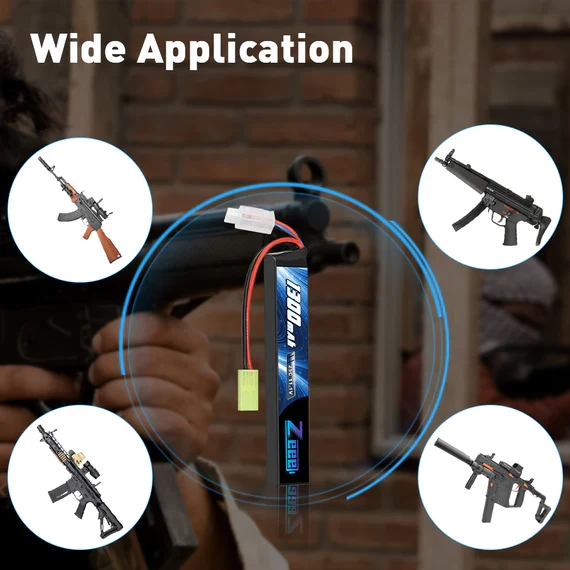Zeee 3S 1300mAh 11,1V 25C 3S Tamiya-Stecker Airsoft Lipo Akku