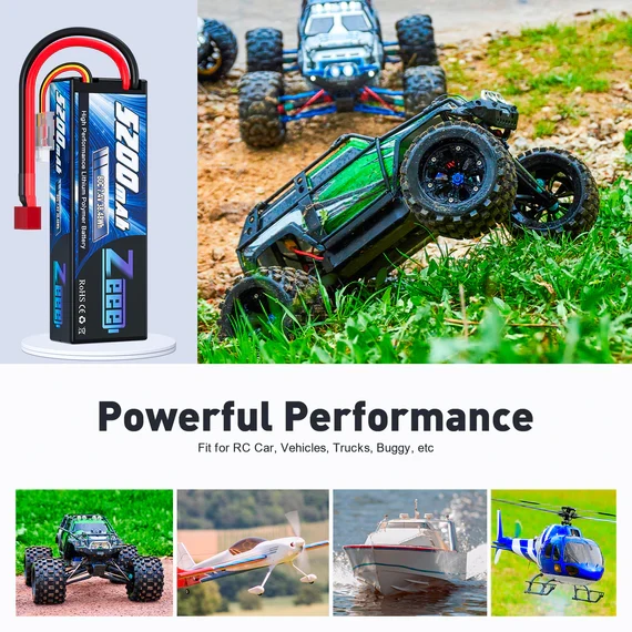 Zeee 2S 5200mAh 7,4V 80C Hardcase Deans (2 Stück)
