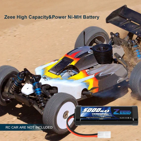 Zeee 7.2V 5000mAh NiMH-Akku Tamiya-Stecker 6-Zellen-Akku (2 Stück)