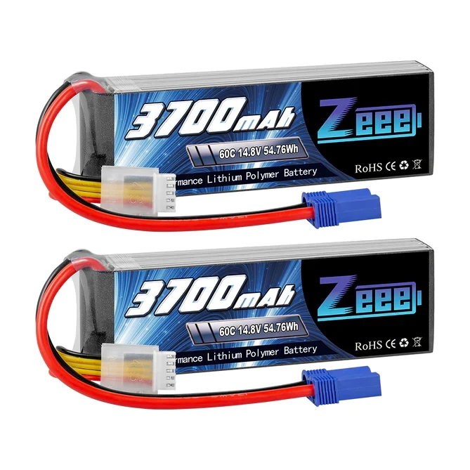 Zeee 4S 3700mAh 14,8V 60C EC5 Lipo Akku (2 Stück)