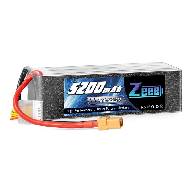 Zeee 6S 5200mAh 22.2V 50C XT90 Lipo Akku