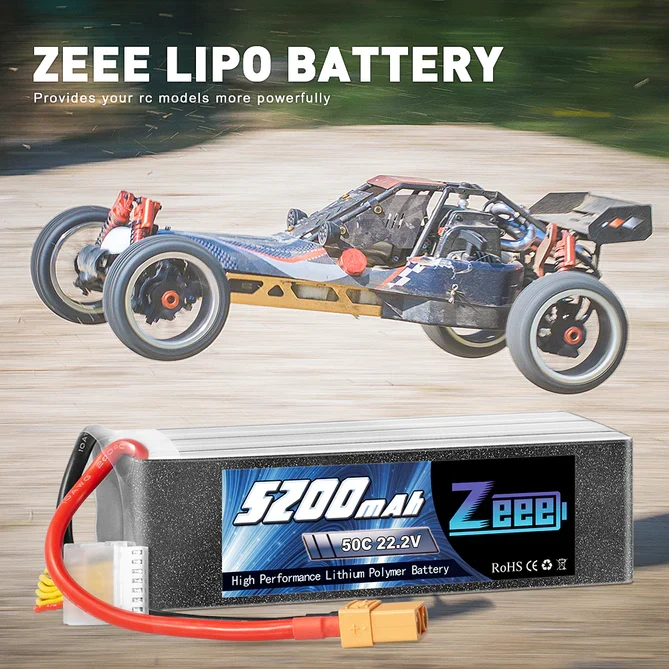 Zeee 6S 5200mAh 22.2V 50C XT90 Lipo Akku
