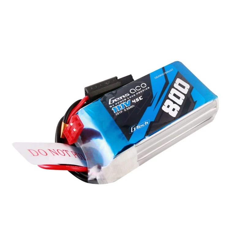 Gens Ace G-Tech 3S 800mAh 11,1V 45C 3S1P Lipo-Akku JST