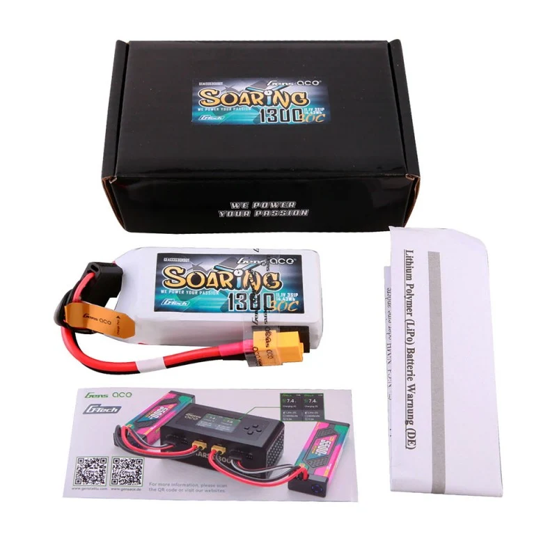 Gens Ace G-Tech Soaring 3S 1300mAh 11,1V 30C 3S1P Lipo XT60
