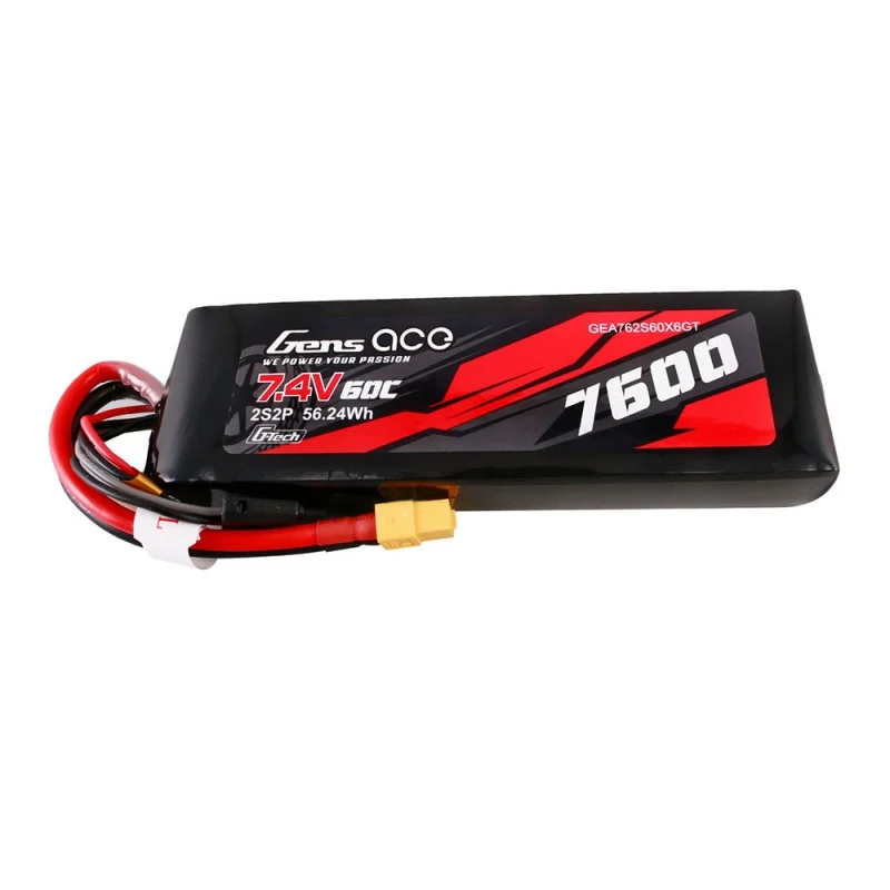 Gens Ace G-Tech 2S 7600mAh 7,4V 60C 2S2P Lipo XT60