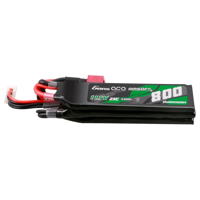Gens Ace 3S 800mAh 25C 3S1P 11,1V Airsoft Deans