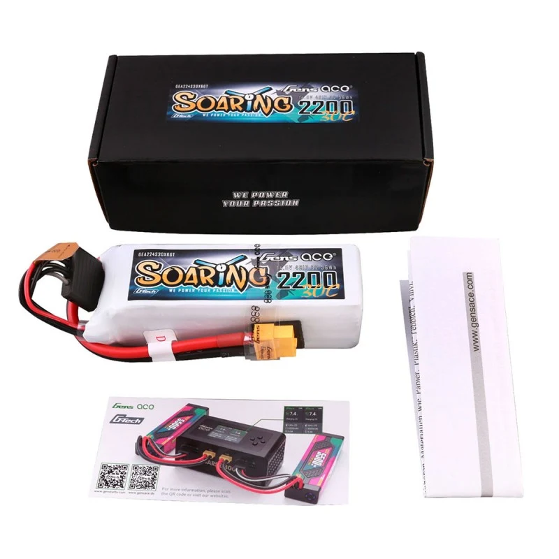 Gens Ace G-Tech Soaring 4S 2200mAh 14,8V 30C 4S1P Lipo XT60