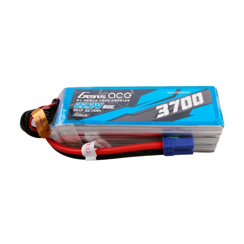 Gens Ace G-Tech 6S 3700mAh 22,2V 60C 6S1P Lipo EC5