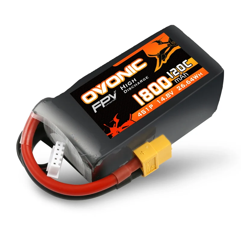Ovonic 4S 1800mAh 120C LiPo XT60-Stecker für FPV (4 St.)