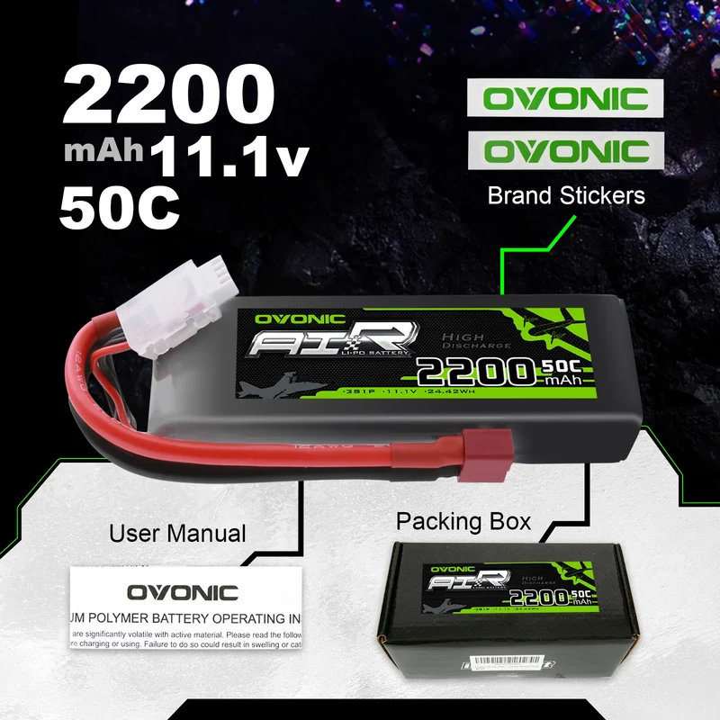Ovonic 3S 2200mAh 50C Deans (2 St.)