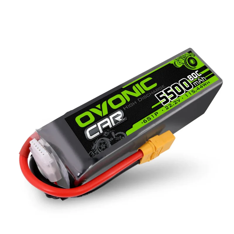 Ovonic Car 6S 5500mAh 80C 22,2V XT90 RC Car Airplane Heli LiPo Akku