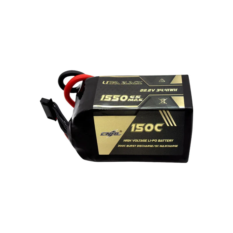 CNHL Ultra Black 6S 1550mAh 22,2V 150C Lipo-Akku XT60-Stecker