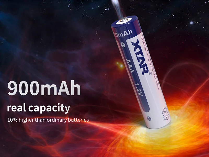 XTAR AAA R03 NIMH Akku 900mAh 1,2V (Wiederaufladbar)