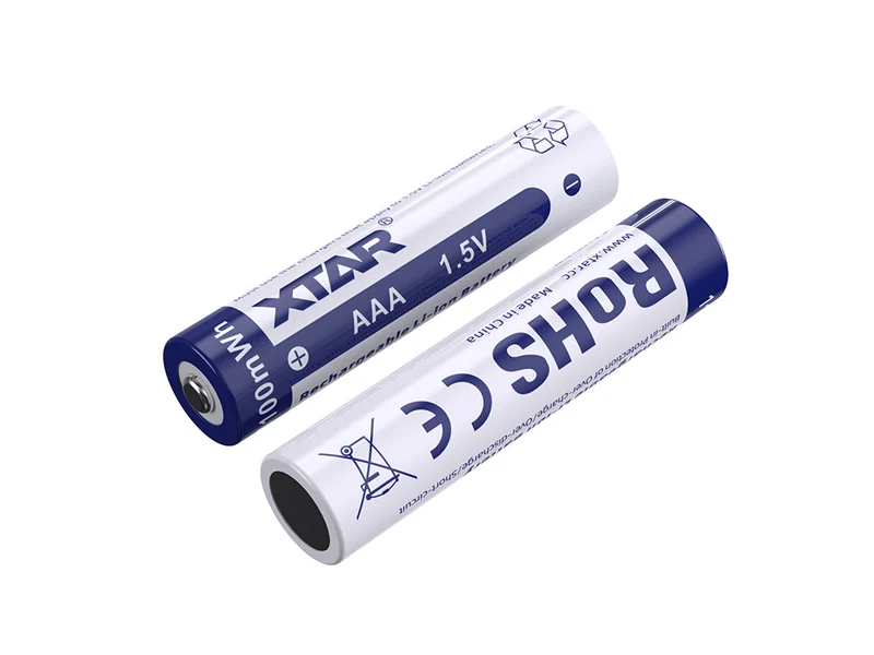 XTAR AAA 1,5V 1100mWh (ca. 700mAh) LI-Ion Akku mit Aufbewahrungsbox (4 Stück)